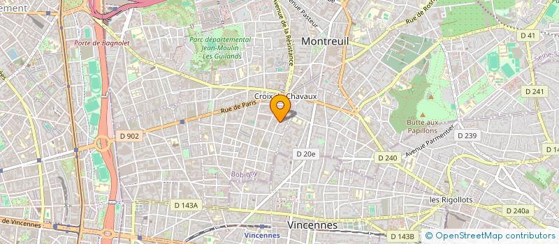 localisation de l'entreprise MONSIEUR PHILIPPE DELACROIX à MONTREUIL