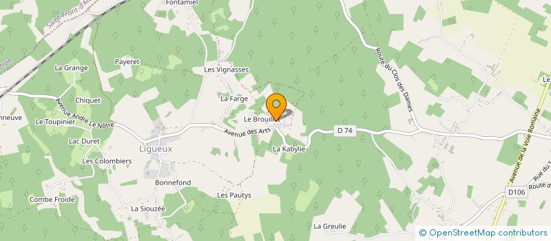 localisation de l'entreprise MONSIEUR PHILIPPE DELAETER à SORGES-ET-LIGUEUX-EN-PERIGORD