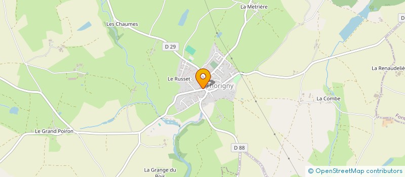 localisation de l'entreprise MONSIEUR PHILIPPE DELAIRE à THORIGNY