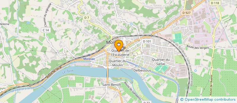 localisation de l'entreprise MONSIEUR PHILIPPE DELAITRE  MOISSAC