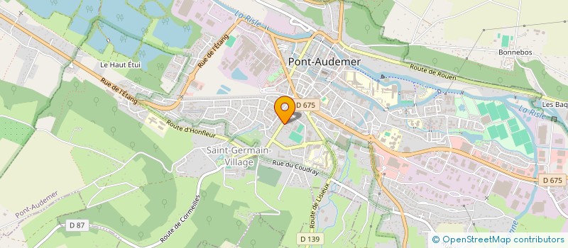 localisation de l'entreprise MONSIEUR PHILIPPE DELAMARE à PONT-AUDEMER