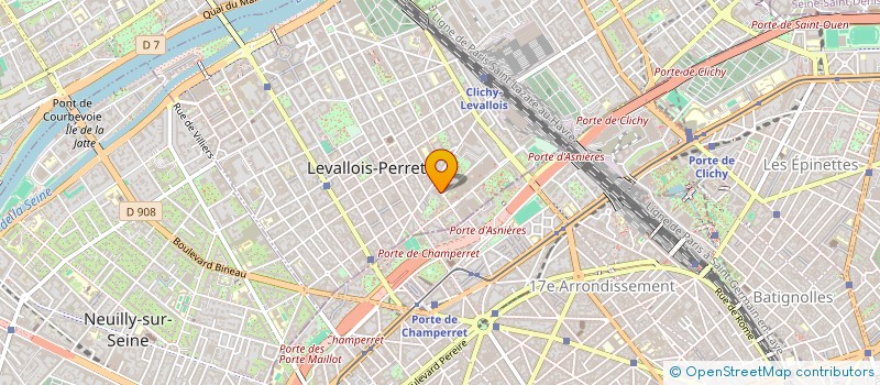 localisation de l'entreprise MONSIEUR PHILIPPE DELAMARE à LEVALLOIS-PERRET
