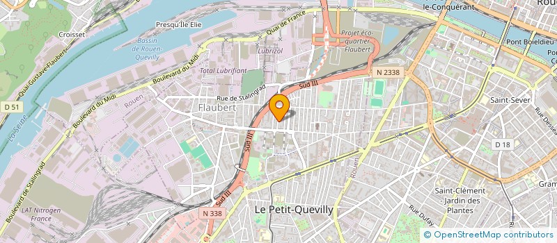 localisation de l'entreprise MONSIEUR PHILIPPE DELANGE  LE PETIT-QUEVILLY