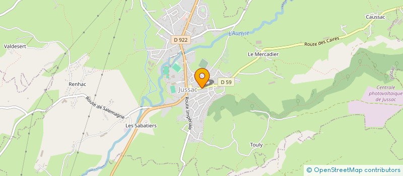 localisation de l'entreprise MONSIEUR PHILIPPE DELANNOY à JUSSAC