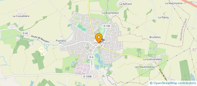 localisation de l'entreprise MONSIEUR PHILIPPE DELANOUE  VENANSAULT