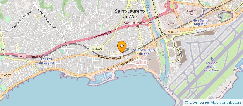 localisation de l'entreprise MONSIEUR PHILIPPE DELAPLACE à SAINT-LAURENT-DU-VAR