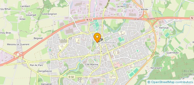 localisation de l'entreprise MONSIEUR PHILIPPE DELAPORTE  LANDIVISIAU