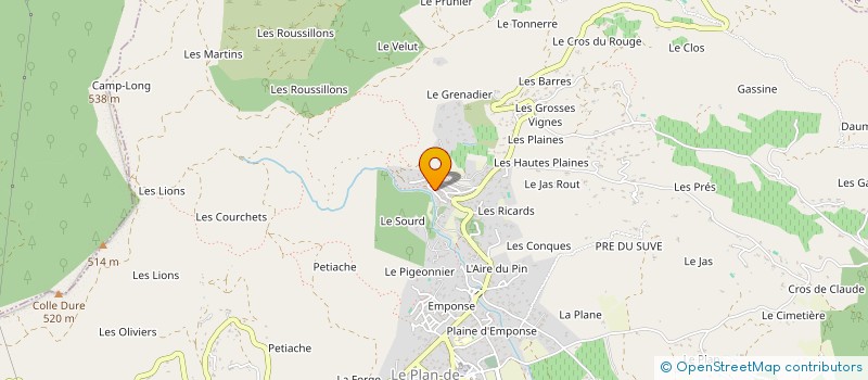 localisation de l'entreprise MONSIEUR PHILIPPE DELARBRE  LE PLAN-DE-LA-TOUR