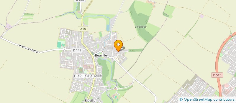 localisation de l'entreprise MONSIEUR PHILIPPE DELARUE  BIEVILLE-BEUVILLE