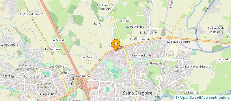 localisation de l'entreprise MONSIEUR PHILIPPE DELAUNAY à SAINT-GREGOIRE