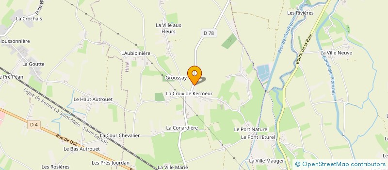 localisation de l'entreprise MONSIEUR PHILIPPE DELAUNAY  HIREL