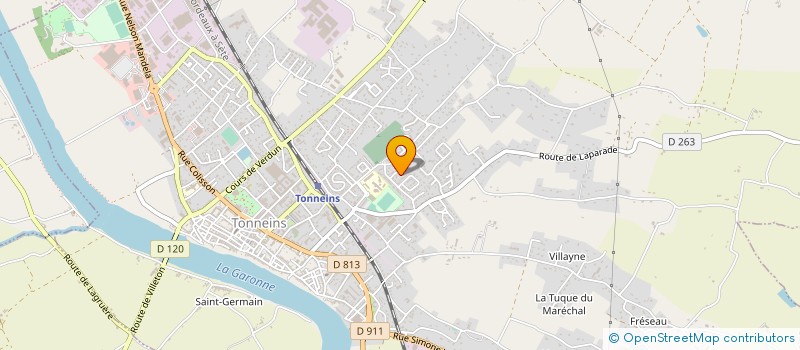 localisation de l'entreprise MONSIEUR PHILIPPE DELAURIER  TONNEINS