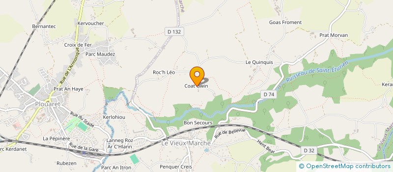 localisation de l'entreprise MONSIEUR PHILIPPE DELCOURT  LE VIEUX-MARCHE