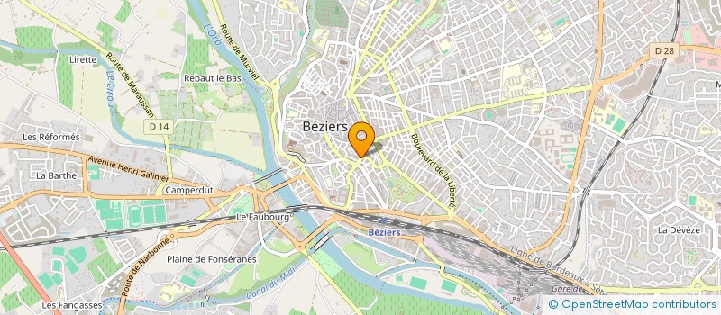 localisation de l'entreprise MONSIEUR PHILIPPE DELECLUSE à BEZIERS