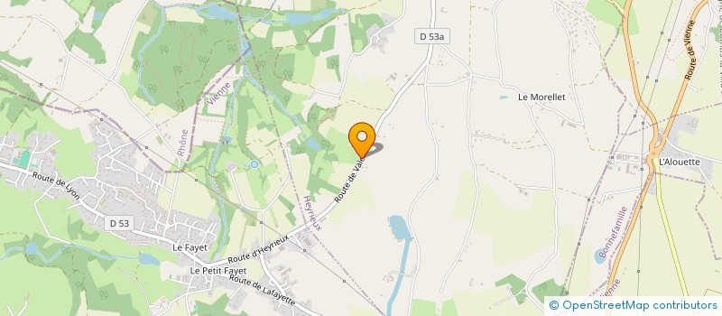 localisation de l'entreprise MONSIEUR PHILIPPE DELENNE  HEYRIEUX