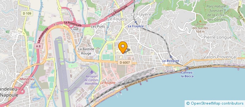 localisation de l'entreprise MONSIEUR PHILIPPE DELEUIL à CANNES