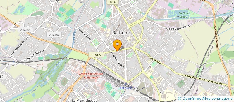 localisation de l'entreprise MONSIEUR PHILIPPE DELMARRE à BETHUNE