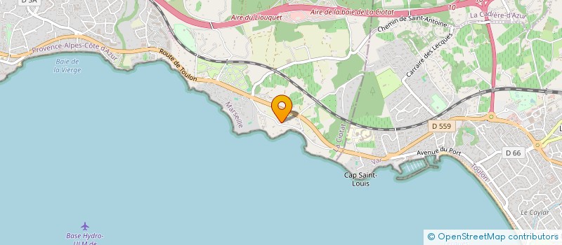 localisation de l'entreprise MONSIEUR PHILIPPE DELMARRE  LA CIOTAT