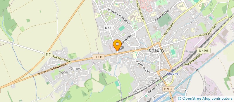 localisation de l'entreprise MONSIEUR PHILIPPE DELMOTTE à CHAUNY