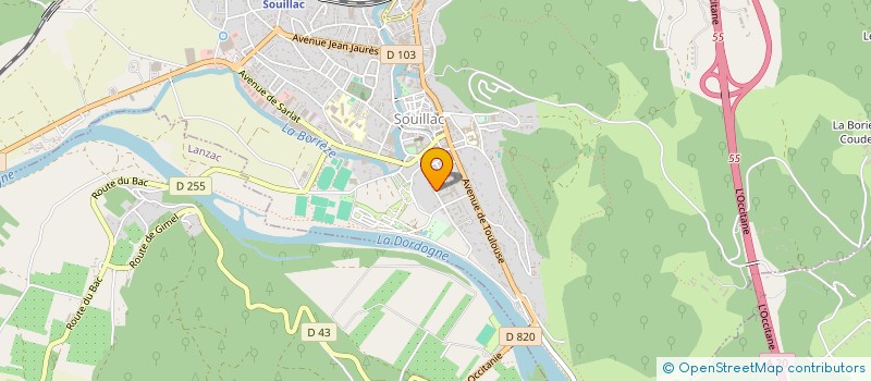 localisation de l'entreprise MONSIEUR PHILIPPE DELORT  SOUILLAC