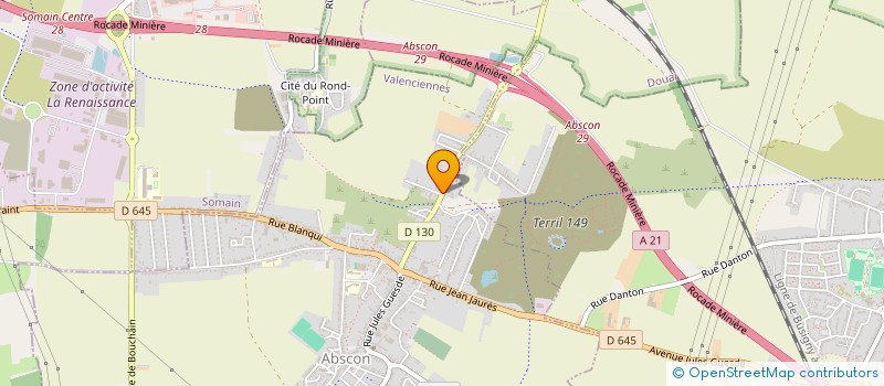 localisation de l'entreprise MONSIEUR PHILIPPE DELPLANQUE  ABSCON