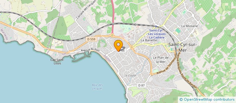 localisation de l'entreprise MONSIEUR PHILIPPE DEMITRA à SAINT-CYR-SUR-MER