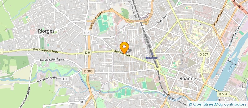 localisation de l'entreprise MONSIEUR PHILIPPE DEMOLLIERE  ROANNE