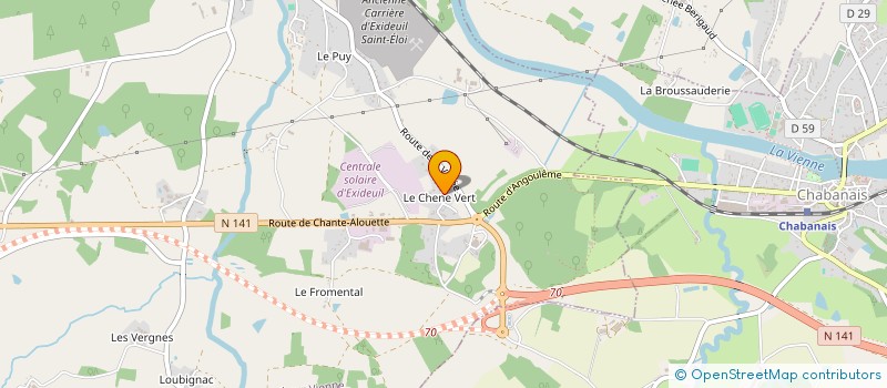 localisation de l'entreprise MONSIEUR PHILIPPE DEMON  EXIDEUIL-SUR-VIENNE