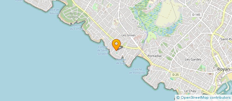 localisation de l'entreprise MONSIEUR PHILIPPE DENAT  VAUX-SUR-MER