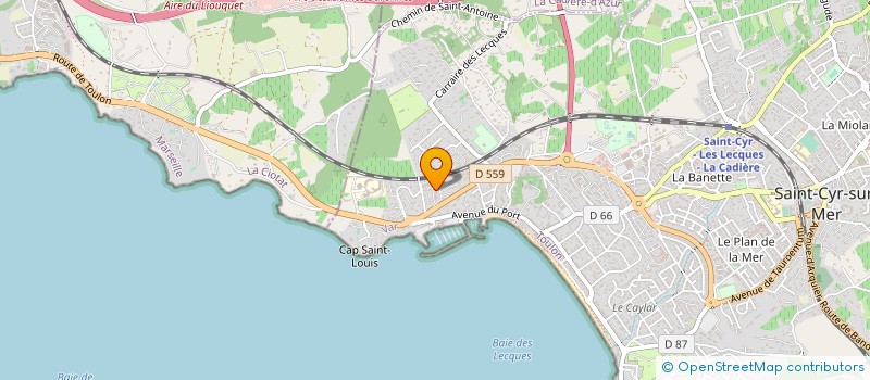 localisation de l'entreprise MONSIEUR PHILIPPE DENIS à SAINT-CYR-SUR-MER