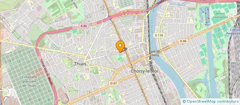 localisation de l'entreprise MONSIEUR PHILIPPE DENIS à CHOISY LE ROI