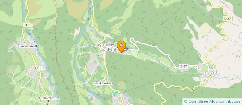 localisation de l'entreprise MONSIEUR PHILIPPE DENNAUD  CORNEILLA-DE-CONFLENT