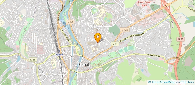 localisation de l'entreprise MONSIEUR PHILIPPE DENNY  EPINAL