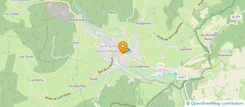 localisation de l'entreprise MONSIEUR PHILIPPE DERAIN  SAINT-JULIEN-MOLIN-MOLETTE