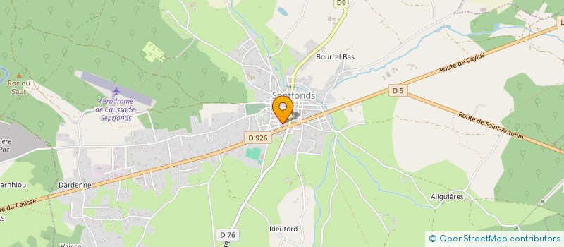 localisation de l'entreprise MONSIEUR PHILIPPE DERAMOND  PUYLAROQUE