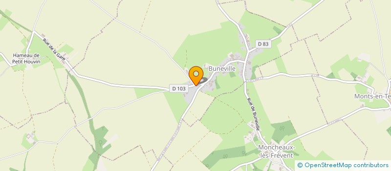 localisation de l'entreprise MONSIEUR PHILIPPE DERISBOURG  BUNEVILLE