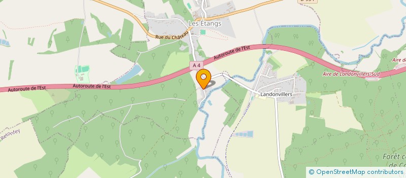 localisation de l'entreprise MONSIEUR PHILIPPE DERREY  LES ETANGS