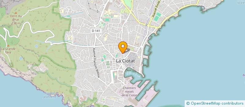 localisation de l'entreprise MONSIEUR PHILIPPE DERUELLE  LA CIOTAT