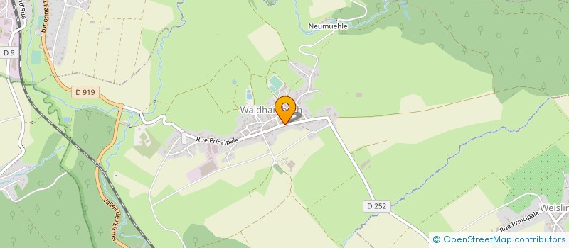 localisation de l'entreprise MONSIEUR PHILIPPE DERVAUX  WALDHAMBACH