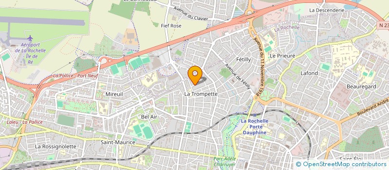 localisation de l'entreprise MONSIEUR PHILIPPE DERVIEUX  LA ROCHELLE