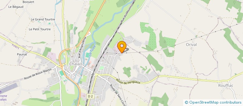 localisation de l'entreprise MONSIEUR PHILIPPE DESAGES à CHALAIS