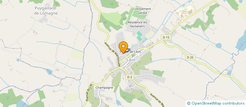 localisation de l'entreprise MONSIEUR PHILIPPE DESCAMPS  LAVIT