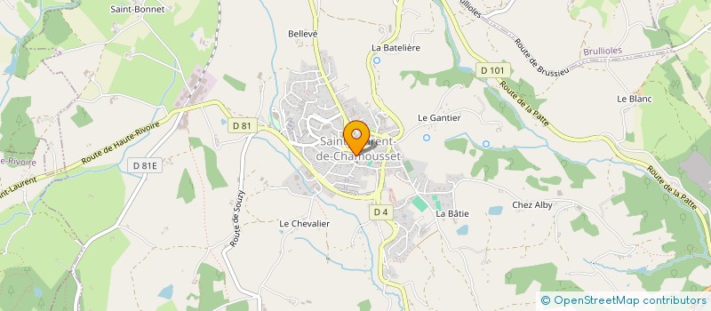 localisation de l'entreprise MONSIEUR PHILIPPE DESCHAMPS  SAINT-LAURENT-DE-CHAMOUSSET