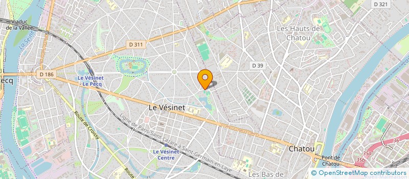 localisation de l'entreprise MONSIEUR PHILIPPE DESCOLA à LE VESINET