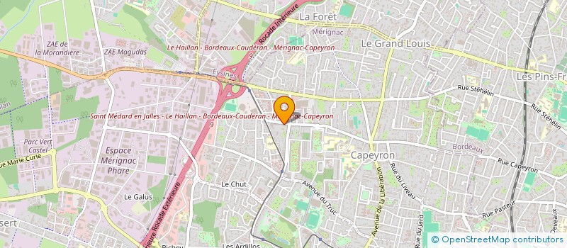 localisation de l'entreprise MONSIEUR PHILIPPE DESGRANGES  MERIGNAC