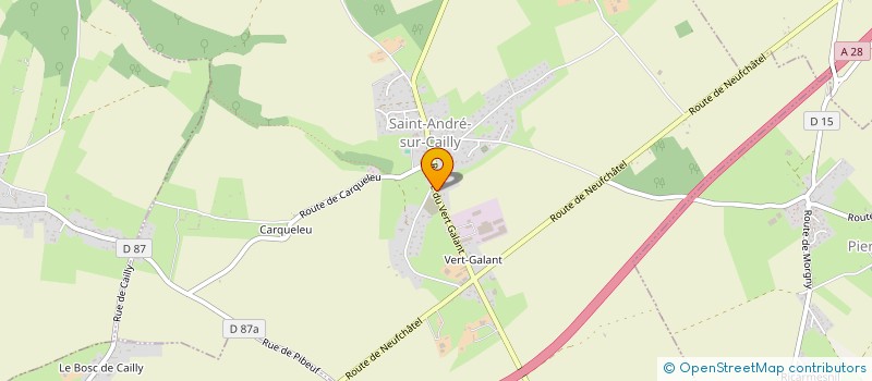 localisation de l'entreprise MONSIEUR PHILIPPE DESLANDES  SAINT-ANDRE-SUR-CAILLY