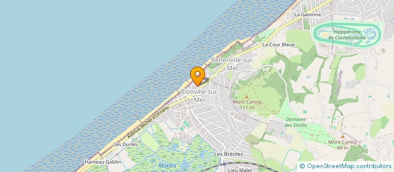 localisation de l'entreprise MONSIEUR PHILIPPE DESMAZEAUD  BLONVILLE-SUR-MER