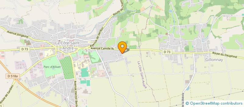 localisation de l'entreprise MONSIEUR PHILIPPE DESORMEAU-BEDOT  LA COTE-SAINT-ANDRE