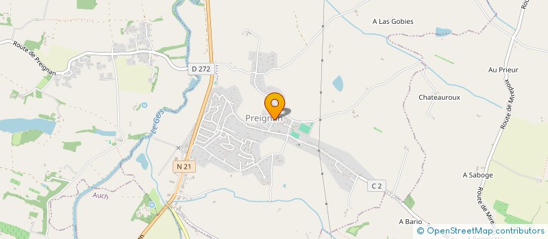 localisation de l'entreprise MONSIEUR PHILIPPE DESPAX  PREIGNAN