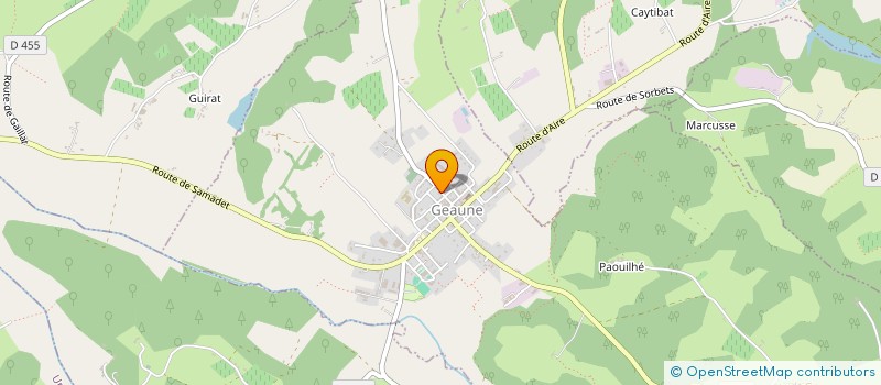 localisation de l'entreprise MONSIEUR PHILIPPE DESTENABES  GEAUNE